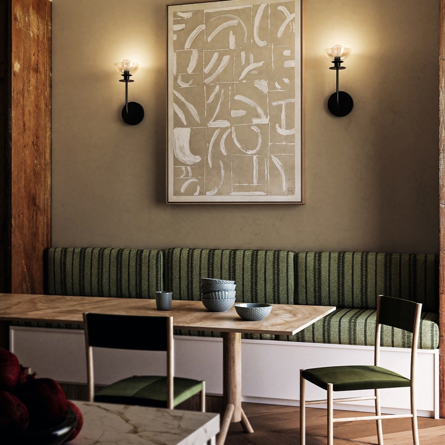 Alora Mood - Λάμπα τοίχου SYLVIA 1xE14/40W/230V μαύρο