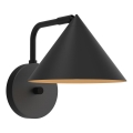 Alora Mood - Επιτοίχιο φωτιστικό REMYCK 1xE27/60W/230V μαύρο