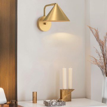 Alora Mood - Επιτοίχιο φωτιστικό REMYCK 1xE27/60W/230V χρυσό