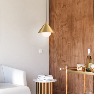 Alora Mood - Κρεμαστό φωτιστικό με καλώδιο REMYCK 1xE27/60W/230V Ø 34,3 εκ. χρυσό