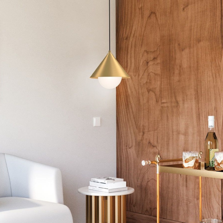 Alora Mood - Κρεμαστό φωτιστικό με καλώδιο REMYCK 1xE27/60W/230V Ø 34,3 εκ. χρυσό