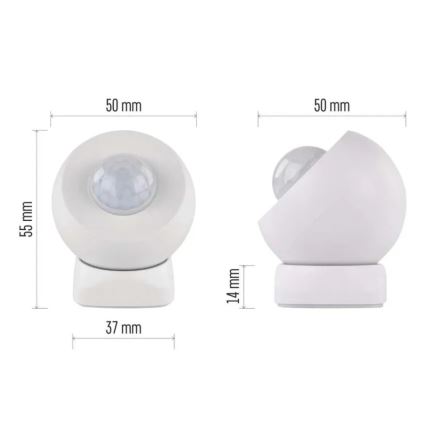 Αισθητήρας κίνησης GOSMART 1xCR123A
