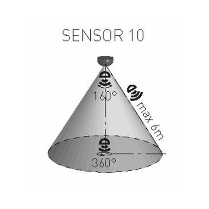 Αισθητήρας κίνησης PIR 1200W/230V