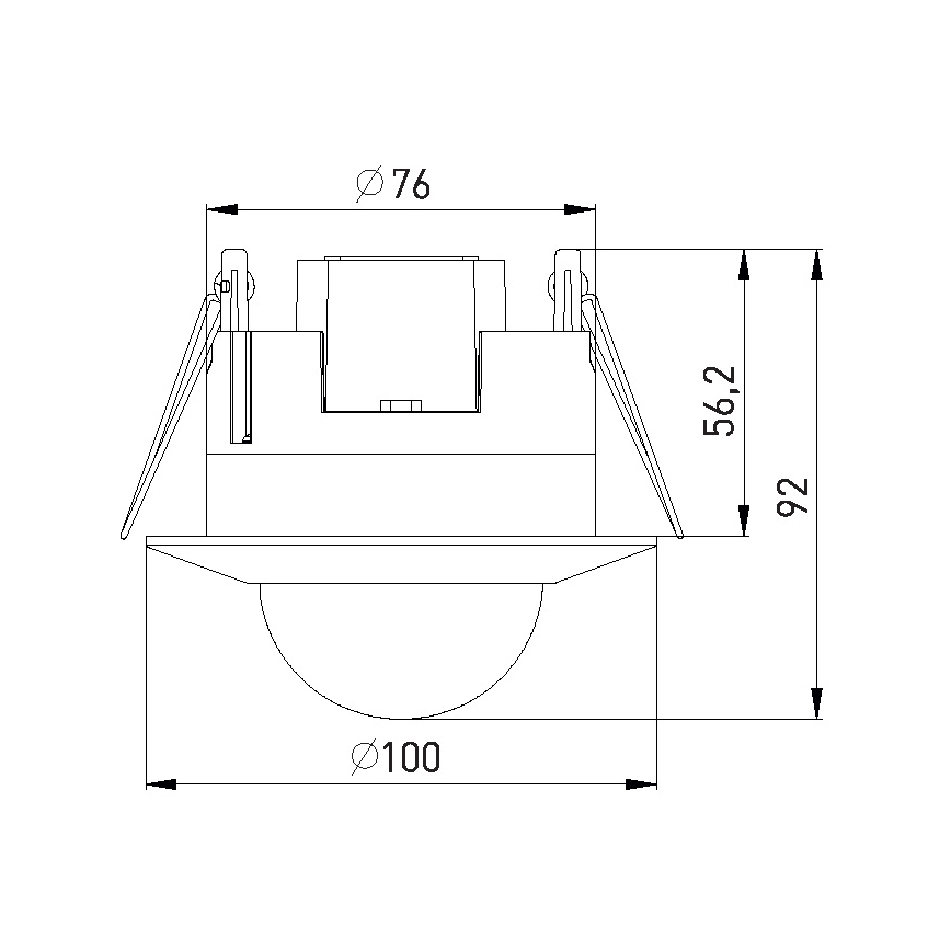 Αισθητήρας παρουσίας PIR 2000W/230V