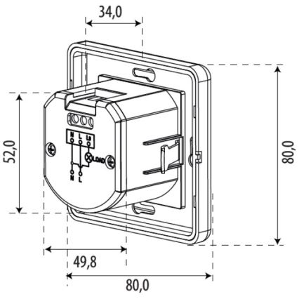 Αισθητήρας κίνησης SENSOR 1200W, λευκός