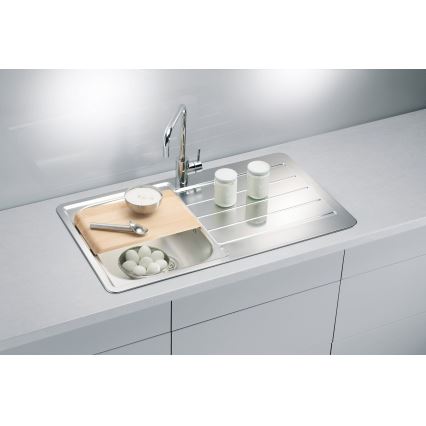 ALVEUS 1065560 - Νεροχύτης κουζίνας LINE 86x50 εκ. ματ ατσάλι/σατινέ