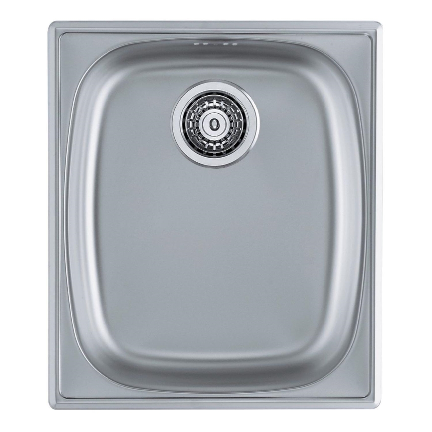 ALVEUS 1082195 - Νεροχύτης κουζίνας BASIC 44x38 cm ματ ατσάλι/σατινέ, μεγάλη γούρνα