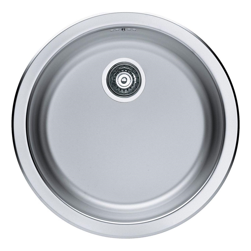 ALVEUS 1084837 - Νεροχύτης κουζίνας FORM διάμετρος 45 cm ματ ατσάλι/σατινέ, μεγάλη γούρνα