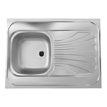 ALVEUS 1095618 - Κουζίνα νεροχύτης CLASSIC 80x60 εκ. ματ ατσάλι/σατινέ χωρίς χείλος, περιστρεφόμενος