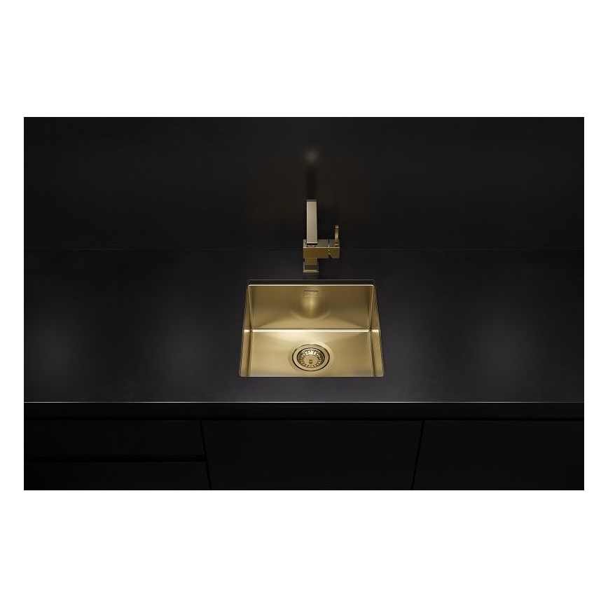 ALVEUS 1103319 - Νεροχύτης κουζίνας QUADRIX 45x45 cm monarch gold