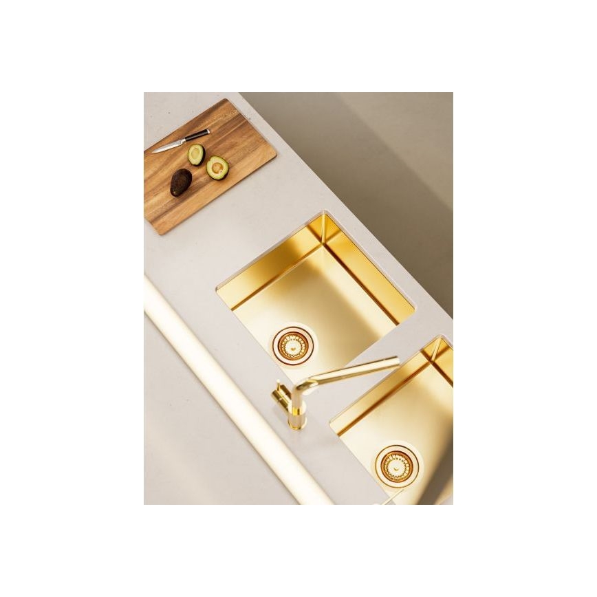 ALVEUS 1103381 - Νεροχύτης κουζίνας QUADRIX 45x45 cm monarch bronze