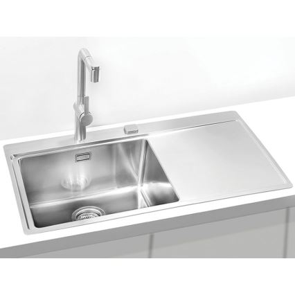 ALVEUS 1103652 - Νεροχύτης κουζίνας PURE 86x52,5 cm σατινέ, αριστερός