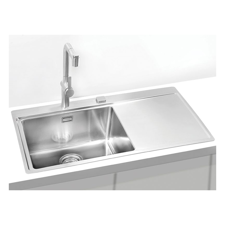 ALVEUS 1103652 - Νεροχύτης κουζίνας PURE 86x52,5 cm σατινέ, αριστερός