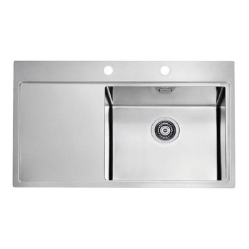 ALVEUS 1103653 - Νεροχύτης κουζίνας PURE 86x52,5 cm σατινέ, δεξιός