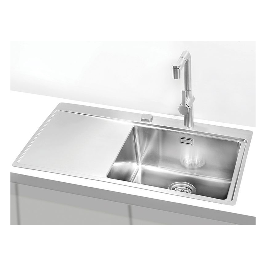 ALVEUS 1103653 - Νεροχύτης κουζίνας PURE 86x52,5 cm σατινέ, δεξιός