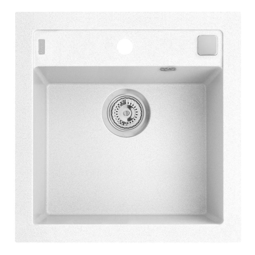 ALVEUS 1128395 - Νεροχύτης κουζίνας FORMIC 52x51 cm γρανίτης/λευκό