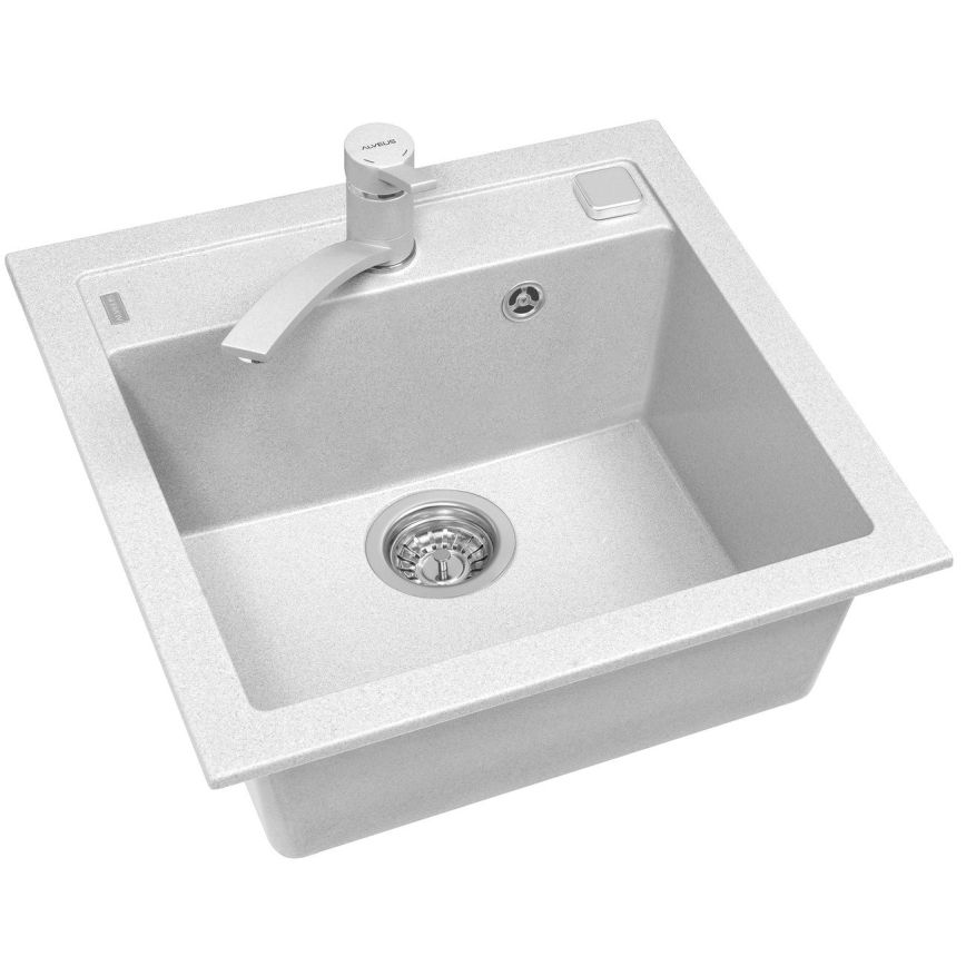 ALVEUS 1128395 - Νεροχύτης κουζίνας FORMIC 52x51 cm γρανίτης/λευκό