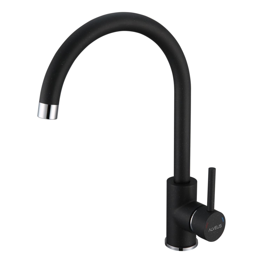 ALVEUS 1129039 - Μπαταρία κουζίνας ROXA 35,1 cm γρανίτης/μαύρο