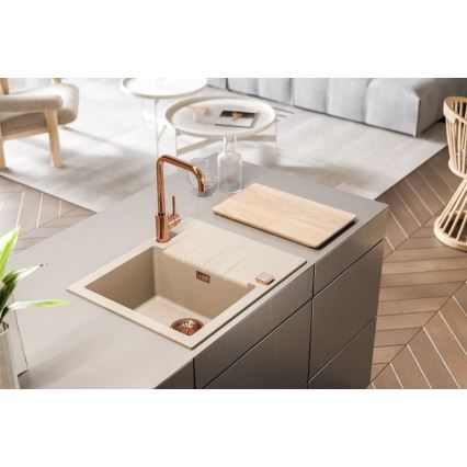 ALVEUS 1132017 - Νεροχύτης κουζίνας CADIT 59x50 cm γρανίτης/λευκό