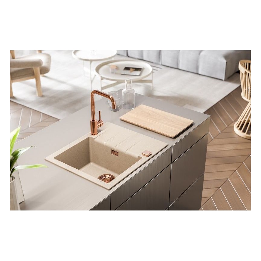 ALVEUS 1132019 - Νεροχύτης κουζίνας CADIT 59x50 cm γρανίτης/μπεζ