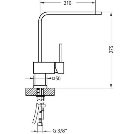 ALVEUS 1134826 - Μπαταρία κουζίνας LAGUNA 28,6 cm γυαλιστερό χρώμιο