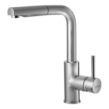 ALVEUS 1135366 - Μπαταρία νεροχύτη με αποσπώμενο ντους SARA 29,7 εκ. σατινέ