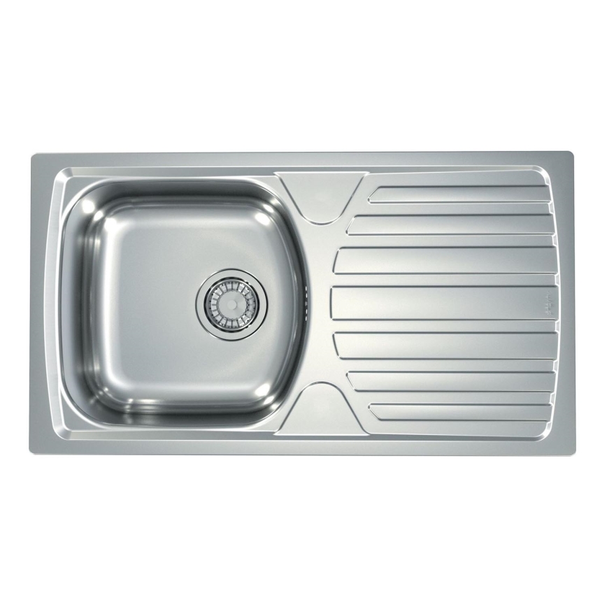 ALVEUS 1136539 - Νεροχύτης κουζίνας BASIC 78x43,5 cm ματ ατσάλι/σατινέ, μεγάλη γούρνα
