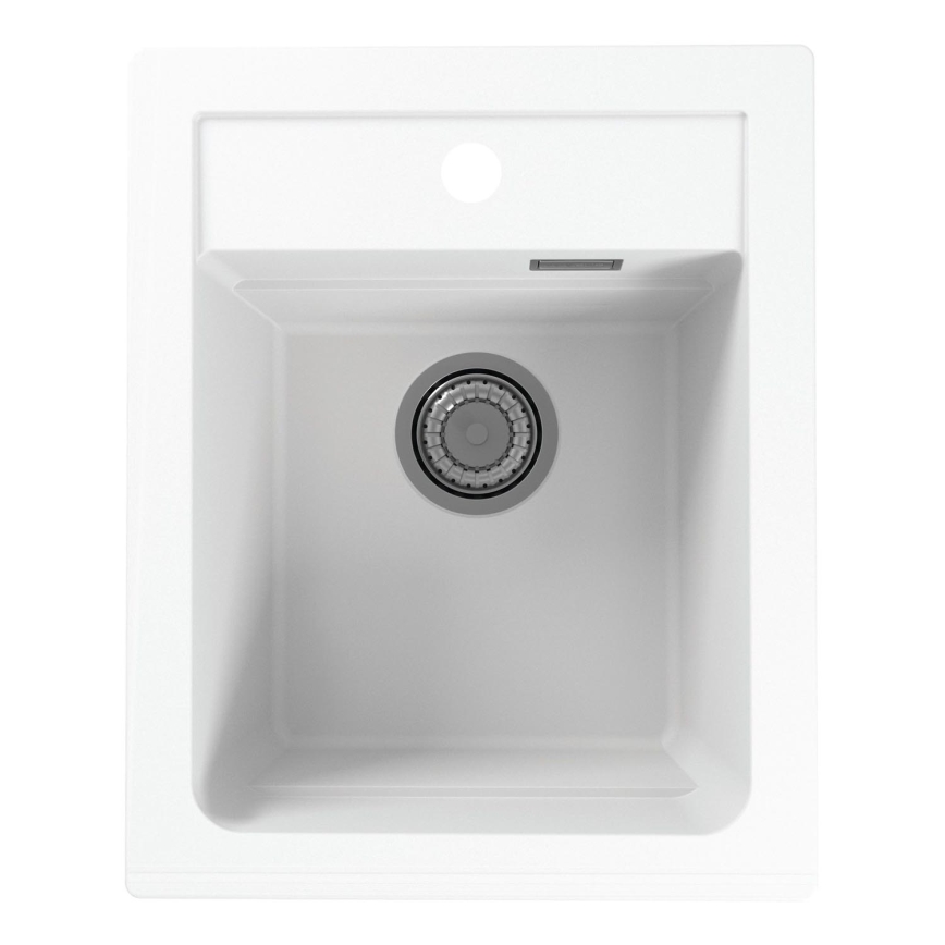 ALVEUS 1139079 - Νεροχύτης κουζίνας ATROX 50x40 cm γρανίτης/λευκό
