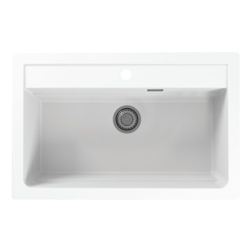 ALVEUS 1140443 - Νεροχύτης κουζίνας ATROX 79x50 cm γρανίτης/λευκό