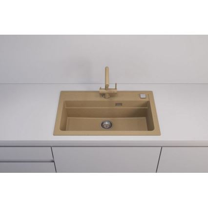 ALVEUS 1140445 - Νεροχύτης κουζίνας ATROX 79x50 cm γρανίτης/μπεζ