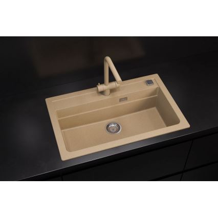 ALVEUS 1140445 - Νεροχύτης κουζίνας ATROX 79x50 cm γρανίτης/μπεζ