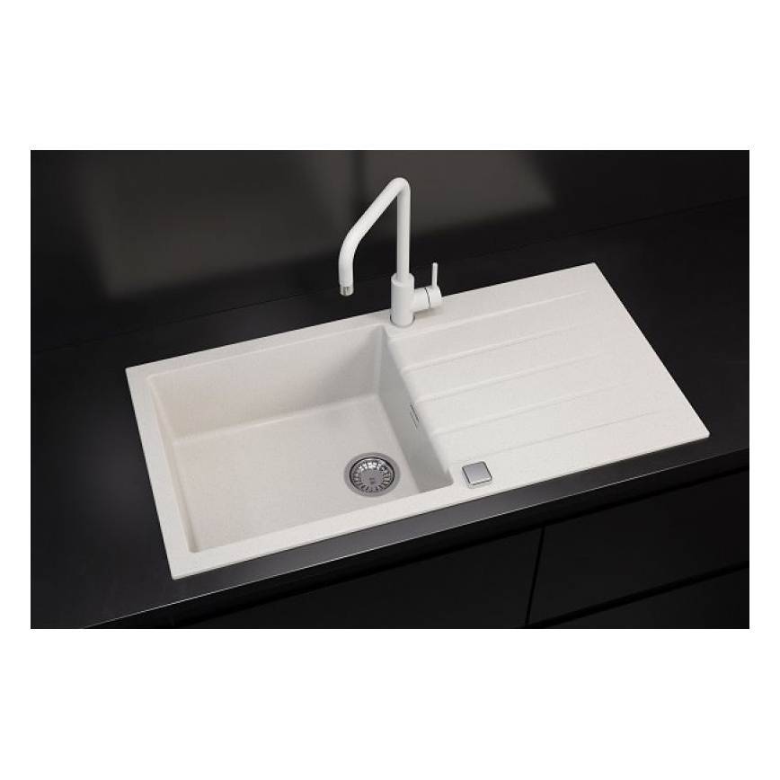 ALVEUS 1140594 - Νεροχύτης κουζίνας CADIT 100x50 cm γρανίτης/λευκό