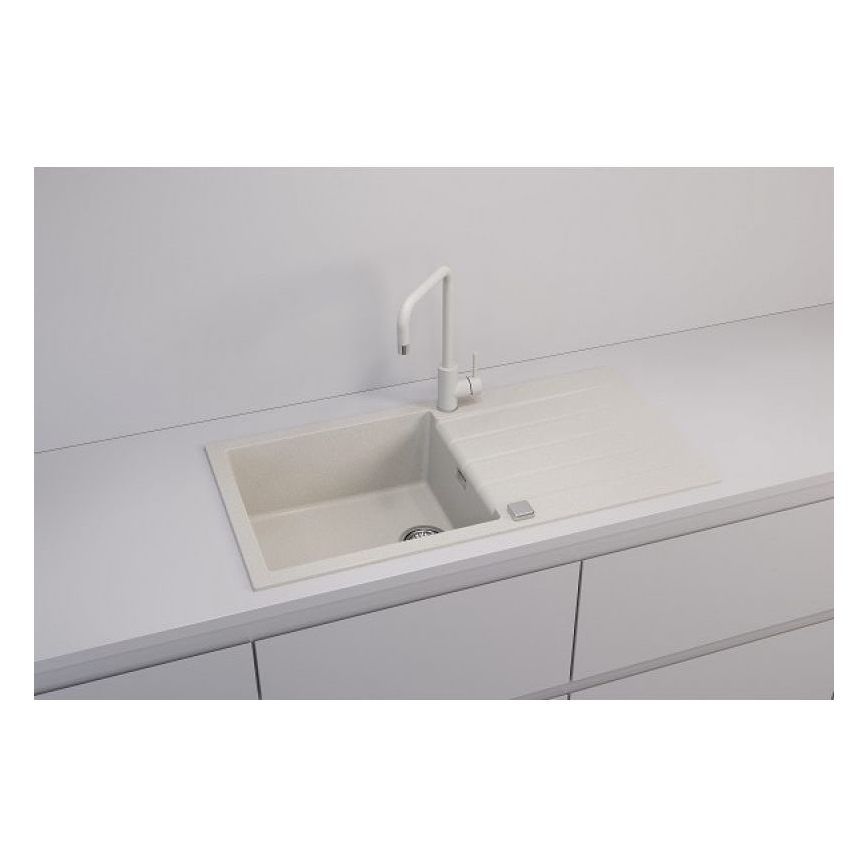 ALVEUS 1140594 - Νεροχύτης κουζίνας CADIT 100x50 cm γρανίτης/λευκό