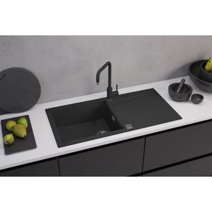 ALVEUS 1140598 - Νεροχύτης κουζίνας CADIT 100x50 cm γρανίτης/μαύρο