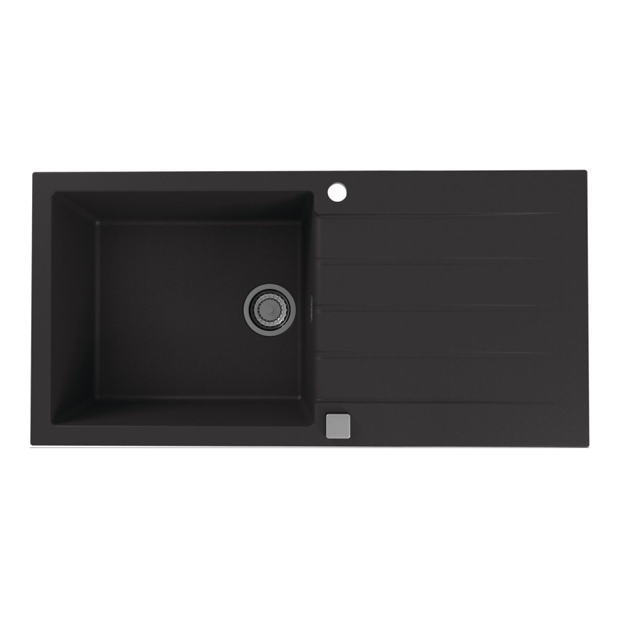 ALVEUS 1140598 - Νεροχύτης κουζίνας CADIT 100x50 cm γρανίτης/μαύρο