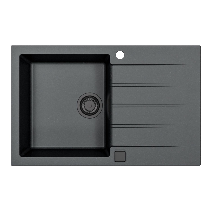 ALVEUS 1148159 - Νεροχύτης κουζίνας CADIT 79x50 cm γρανίτης/μαύρο