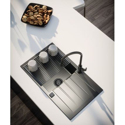 ALVEUS 1148159 - Νεροχύτης κουζίνας CADIT 79x50 cm γρανίτης/μαύρο