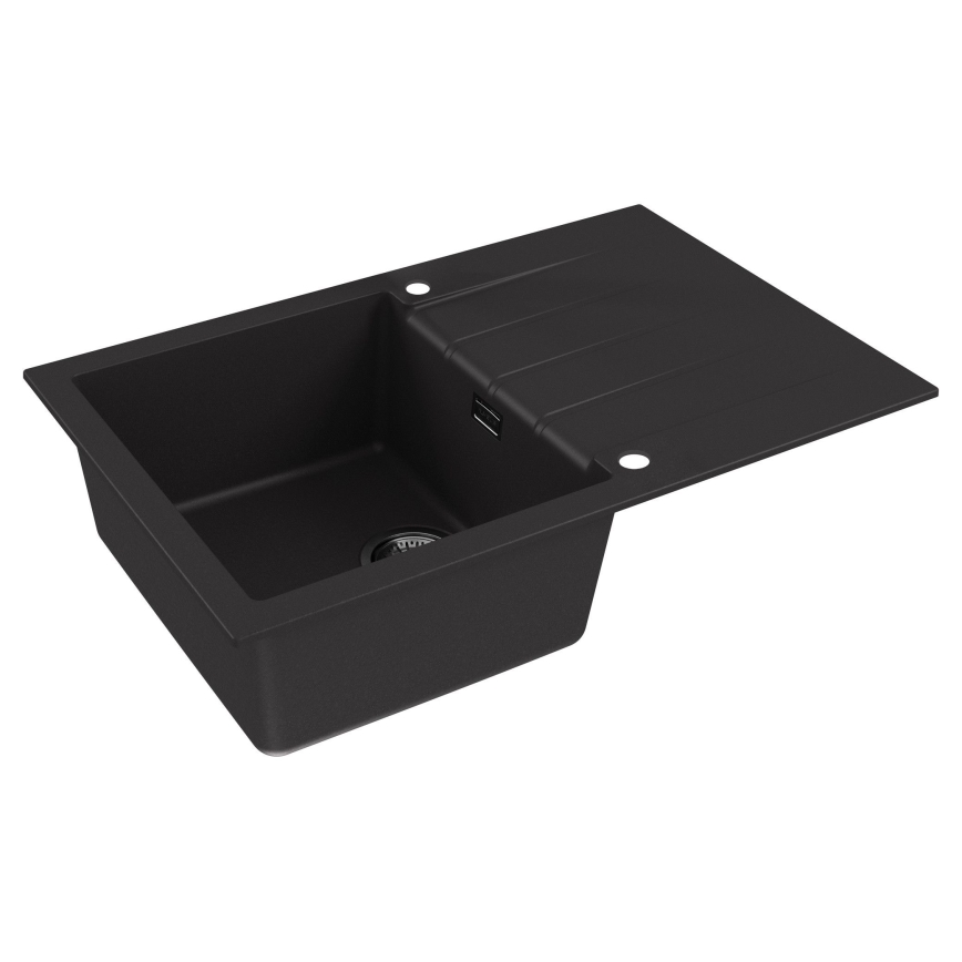 ALVEUS 1148159 - Νεροχύτης κουζίνας CADIT 79x50 cm γρανίτης/μαύρο