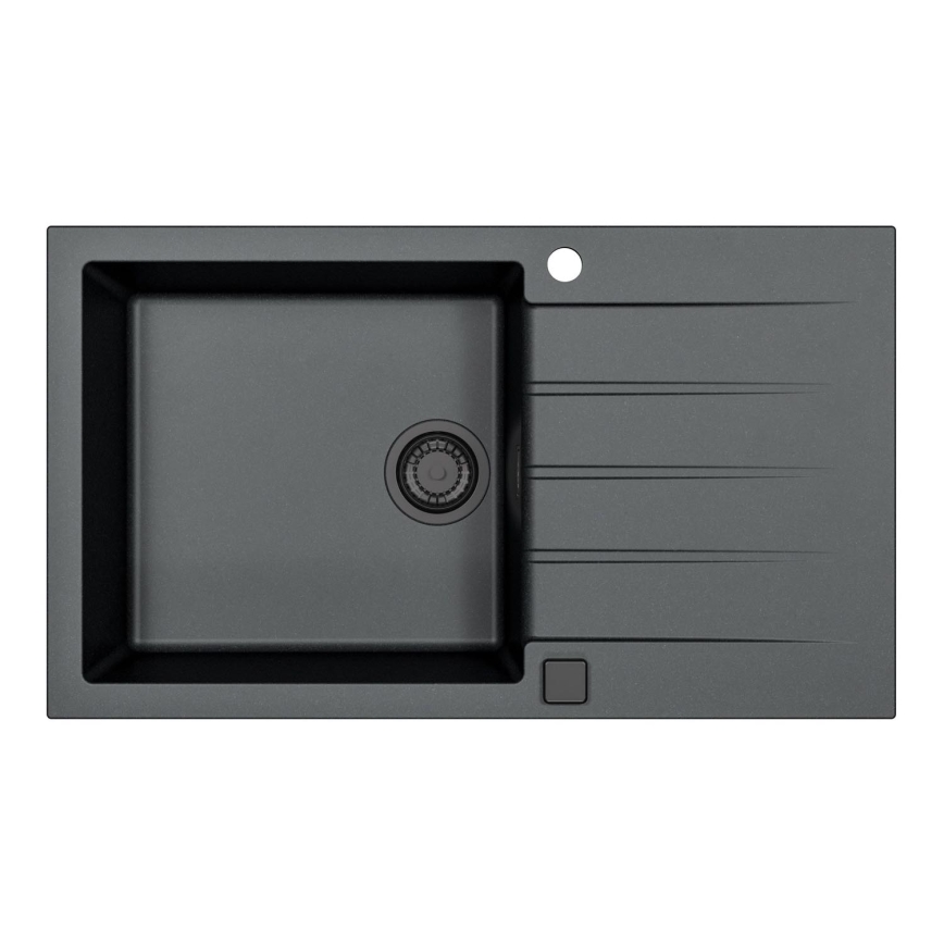 ALVEUS 1148160 - Νεροχύτης κουζίνας CADIT 86x50 cm γρανίτης/μαύρο