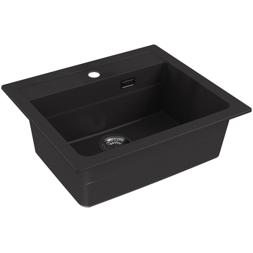 ALVEUS 1148162 - Νεροχύτης κουζίνας ATROX 59x50 cm γρανίτης/μαύρο
