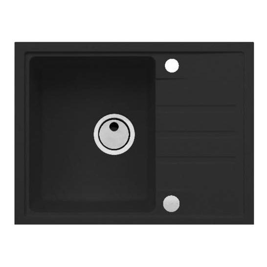 ALVEUS 1149080 - Νεροχύτης κουζίνας INTERMEZZO 62x48 cm γρανίτης/μαύρο