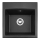 ALVEUS 1149113 - Νεροχύτης κουζίνας GEM 50x50 cm γρανίτης/μαύρο