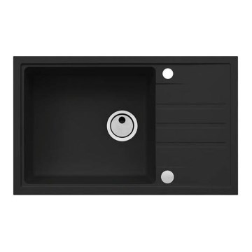 ALVEUS 1149117 - Νεροχύτης κουζίνας INTERMEZZO 78x48 cm γρανίτης/μαύρο