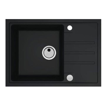 ALVEUS 1149126 - Νεροχύτης κουζίνας INTERMEZZO 68x48 cm γρανίτης/μαύρο