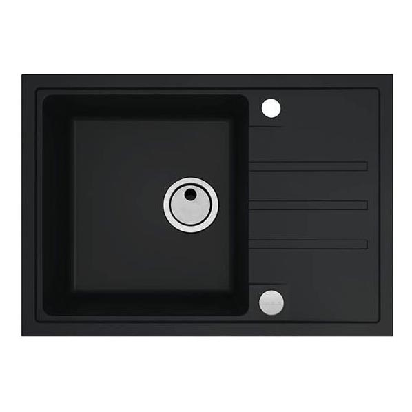 ALVEUS 1149126 - Νεροχύτης κουζίνας INTERMEZZO 68x48 cm γρανίτης/μαύρο