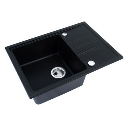 ALVEUS 1149126 - Νεροχύτης κουζίνας INTERMEZZO 68x48 cm γρανίτης/μαύρο