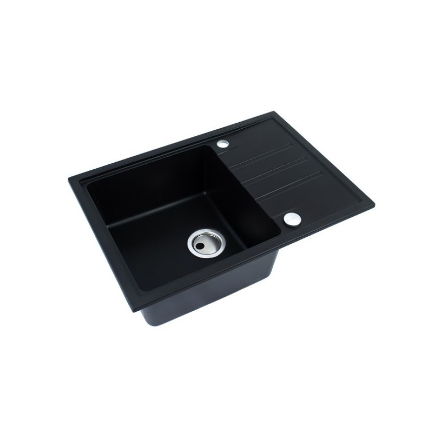 ALVEUS 1149126 - Νεροχύτης κουζίνας INTERMEZZO 68x48 cm γρανίτης/μαύρο