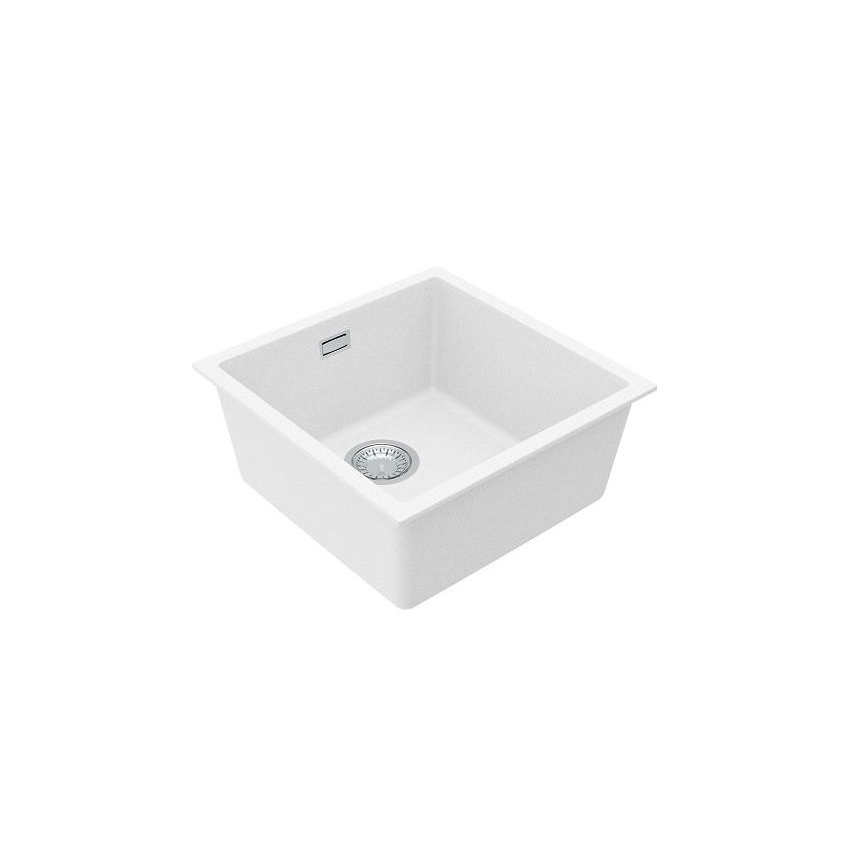 ALVEUS 1150044 - Νεροχύτης κουζίνας OMNI 45x45 εκ. γρανίτης/λευκός