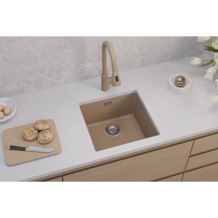 ALVEUS 1150047 - Νεροχύτης κουζίνας OMNI 45x45 εκ. γρανίτης/μπεζ