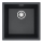 ALVEUS 1150048 - Νεροχύτης κουζίνας OMNI 45x45 εκ. γρανίτης/μαύρο